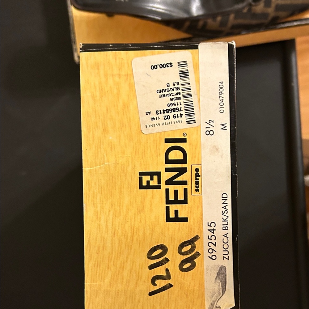 Fendi  Zucca Blk/Sand Mules - Picture 2 of 12